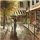 Brent Heighton Canvas Paintings - Romantic Stroll